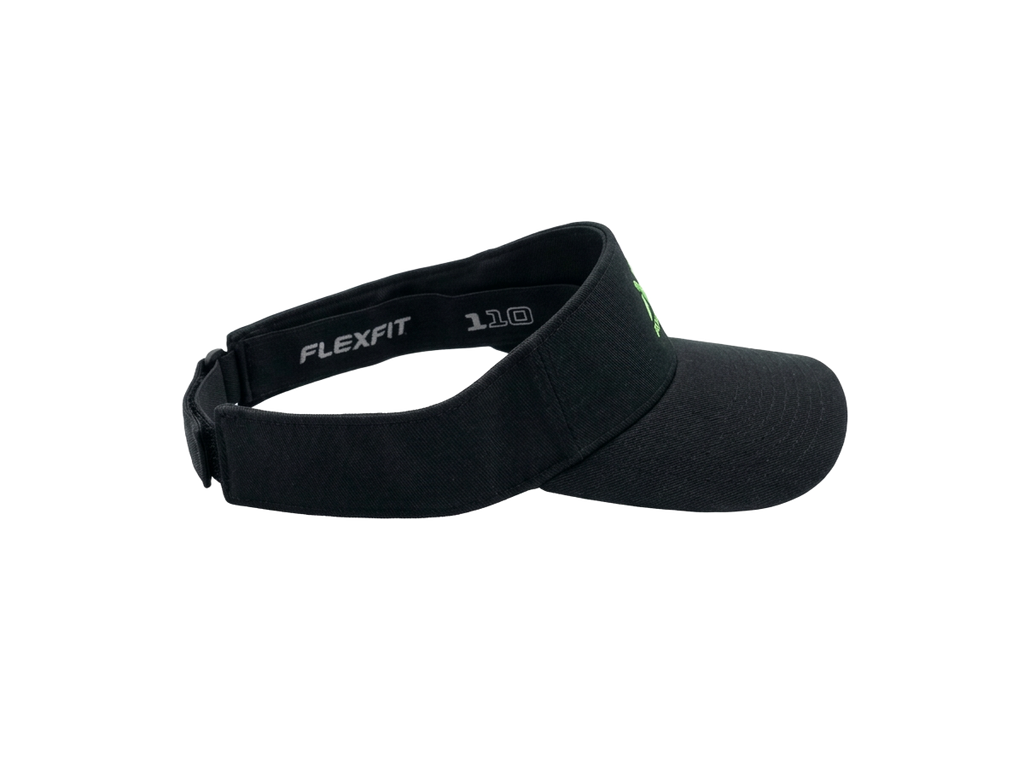 Urbane black golf visor alternate view