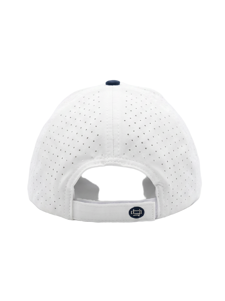 Founders Cap White / Navy — back
