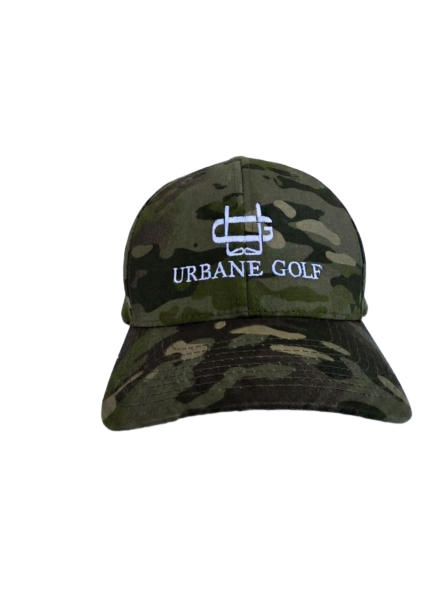 Urbane dark green camo cap