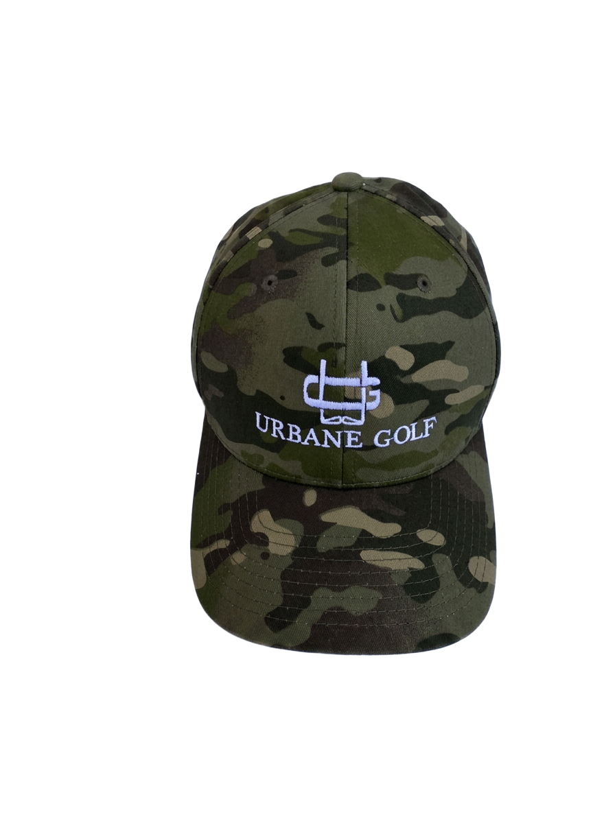 Urbane dark green camo cap alternate view