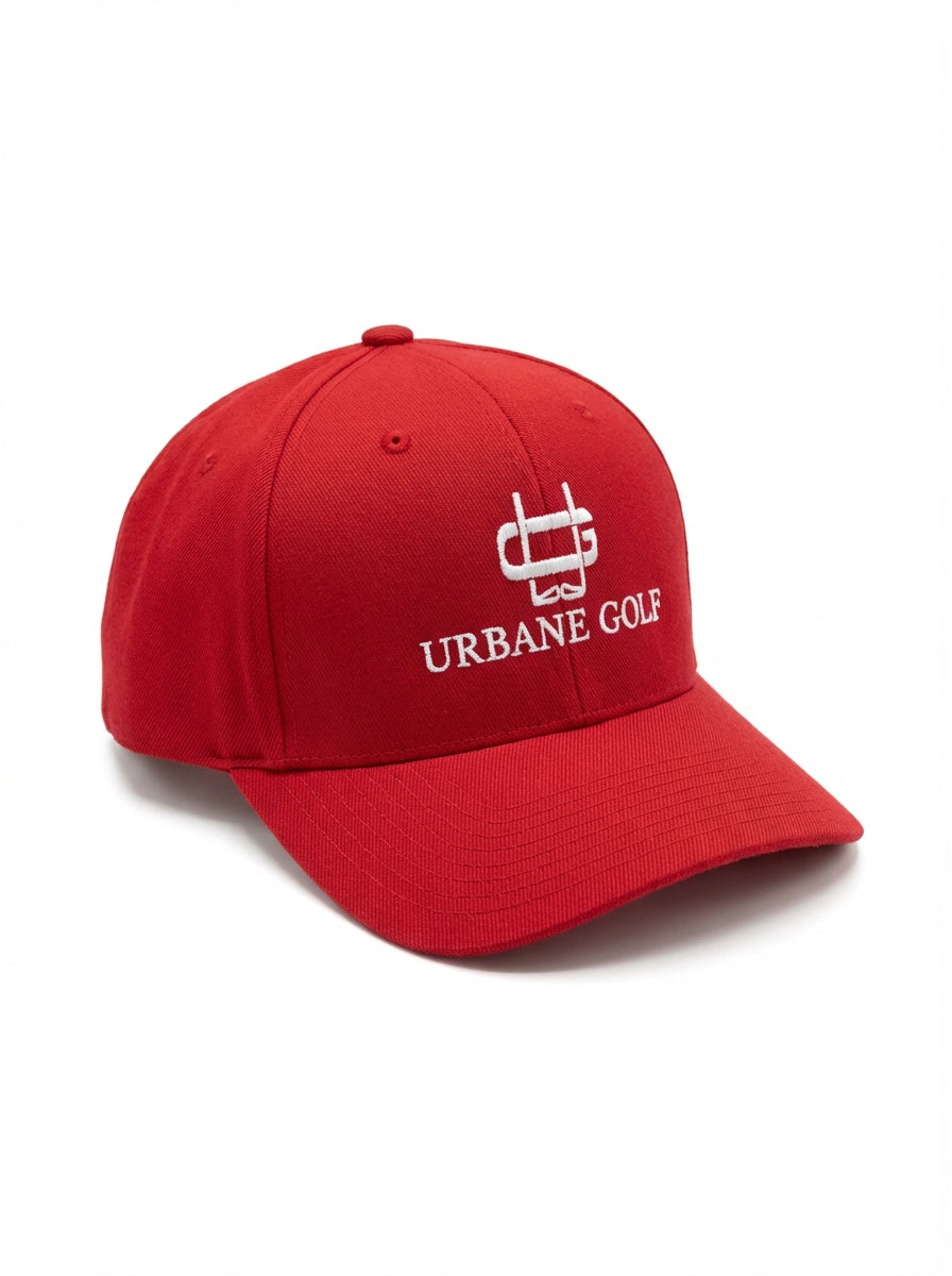 Urbane Performance Flex Red Cap