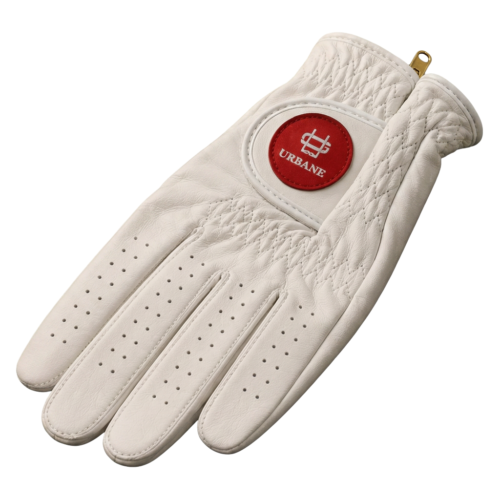 URBANE GOLF Premium Glove in Red