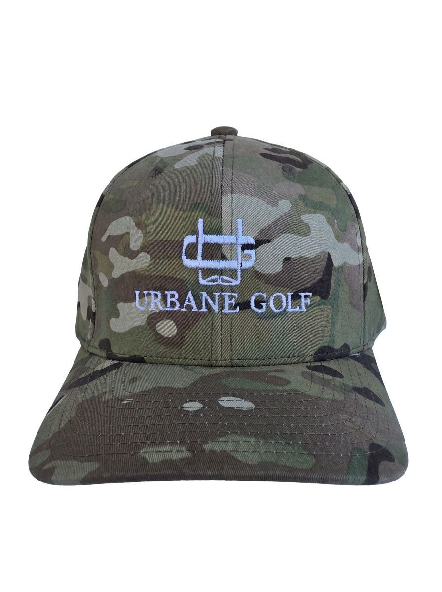 Urbane light green camo cap side view