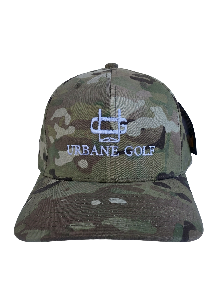 Urbane light green camo cap rear view