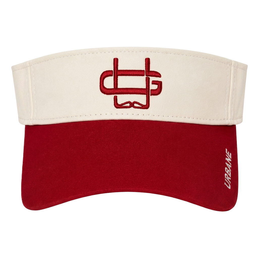 Founders Visor Cream / Red — front
